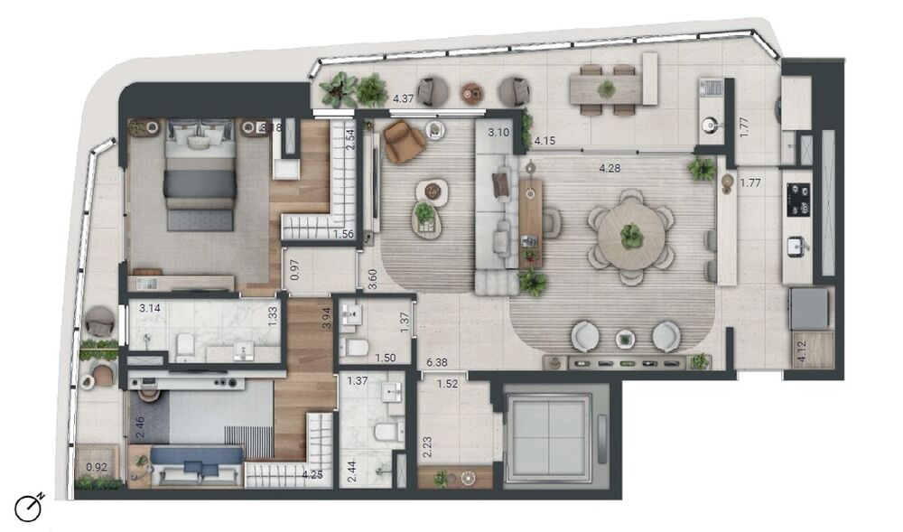 Apartamento, 2 quartos, 77 m² - Foto 6
