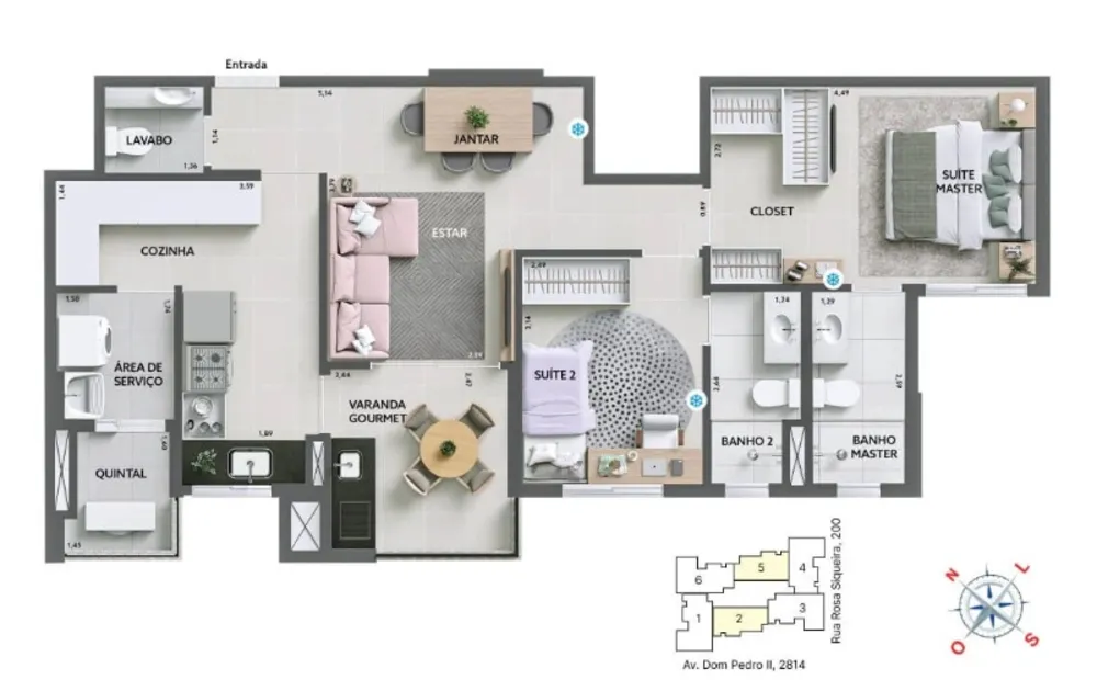 Apartamento, 3 quartos, 91 m² - Foto 8