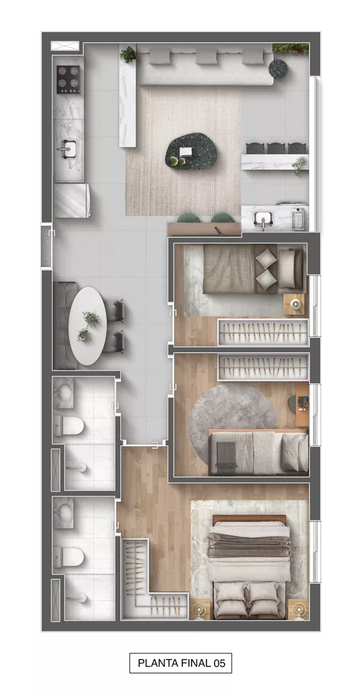 Apartamento, 3 quartos, 53 m² - Foto 12