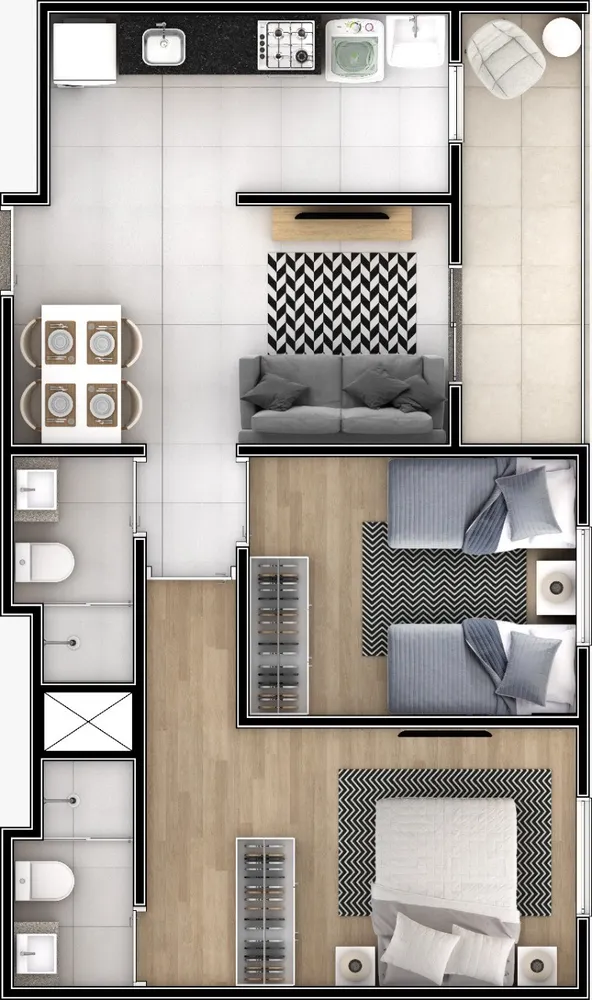 Apartamento, 2 quartos, 58 m² - Foto 10