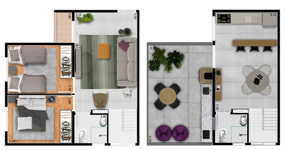Cobertura, 2 quartos, 83 m² - Foto 1