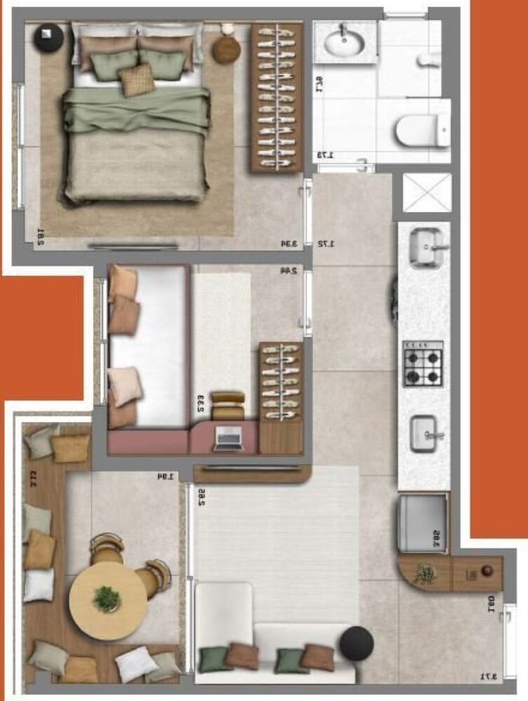 Apartamento, 2 quartos, 39 m² - Foto 24
