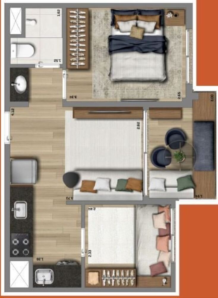 Apartamento, 2 quartos, 39 m² - Foto 21