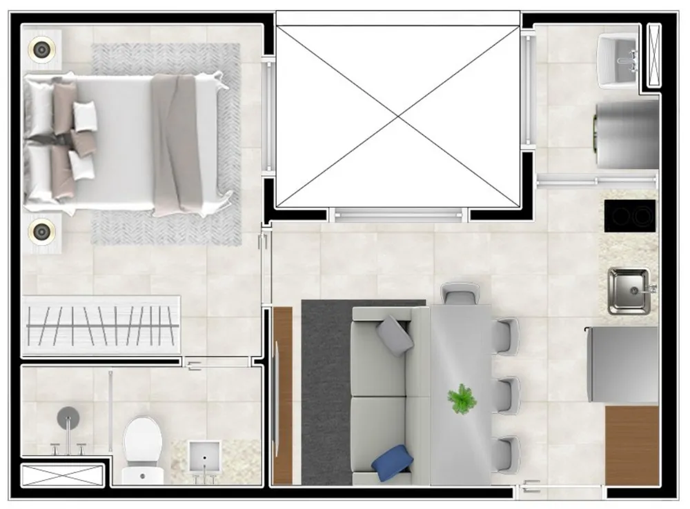 Apartamento, 1 quarto, 25 m² - Foto 10