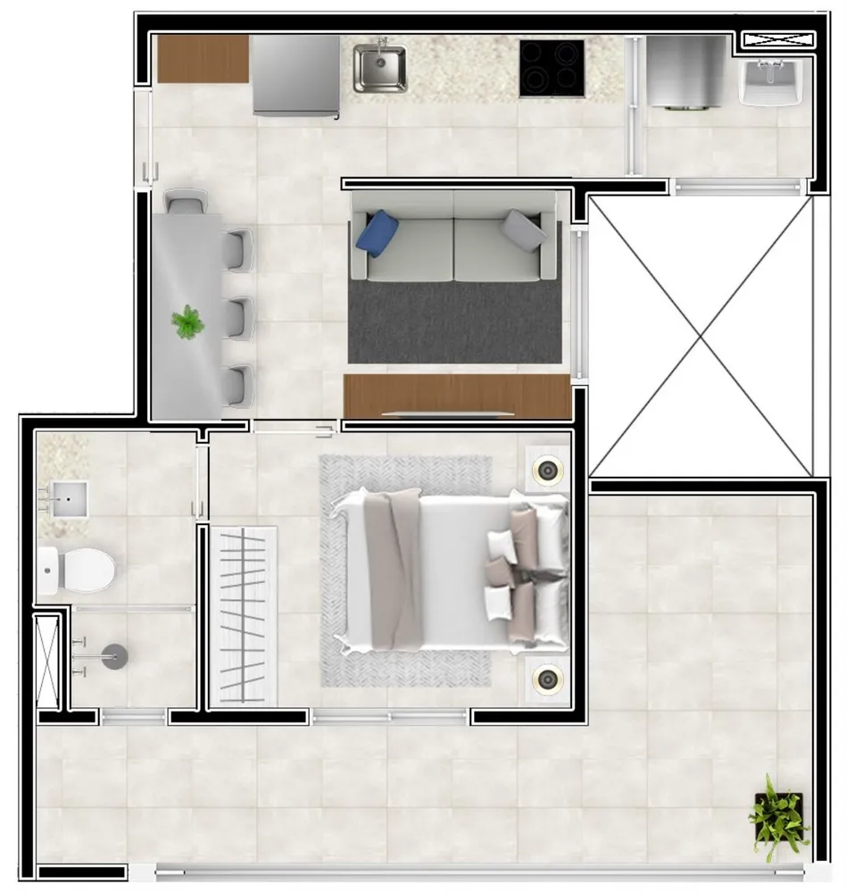 Apartamento, 1 quarto, 25 m² - Foto 11