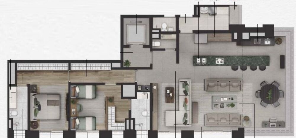 Apartamento, 3 quartos, 348 m² - Foto 14