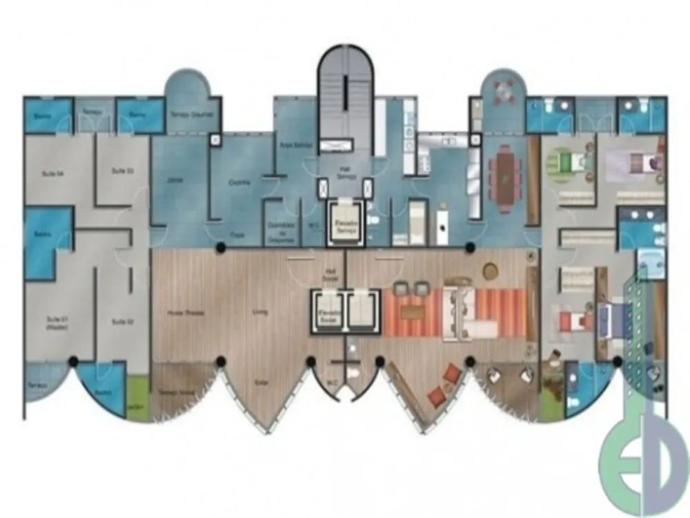 Apartamento, 4 quartos, 230 m² - Foto 2