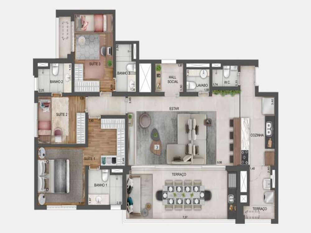 Apartamento, 4 quartos, 169 m² - Foto 14
