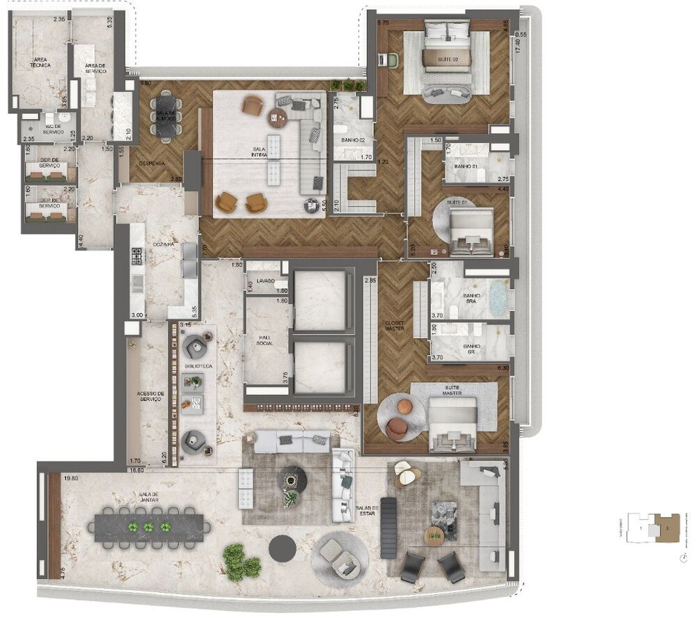 Apartamento, 4 quartos, 404 m² - Foto 11