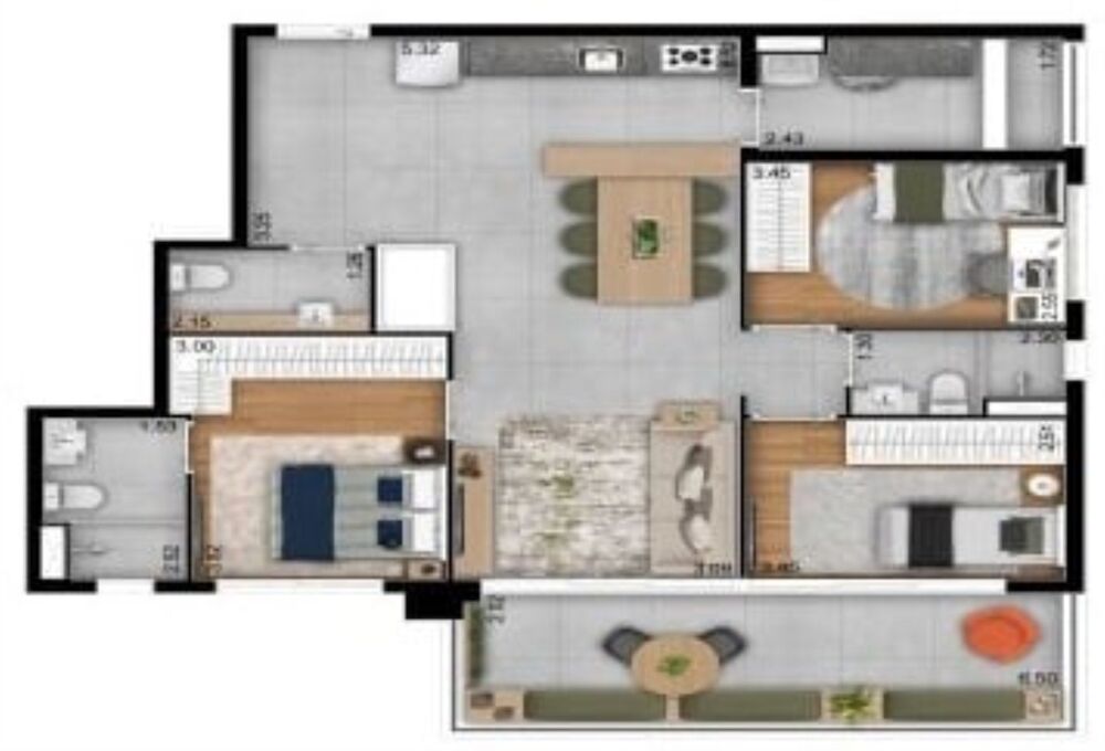 Apartamento, 3 quartos, 118 m² - Foto 5