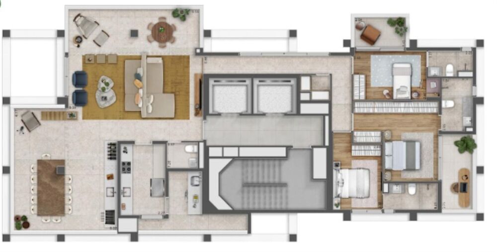 Apartamento, 3 quartos, 126 m² - Foto 1