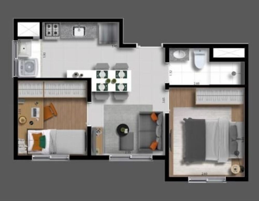 Apartamento, 2 quartos, 32 m² - Foto 14