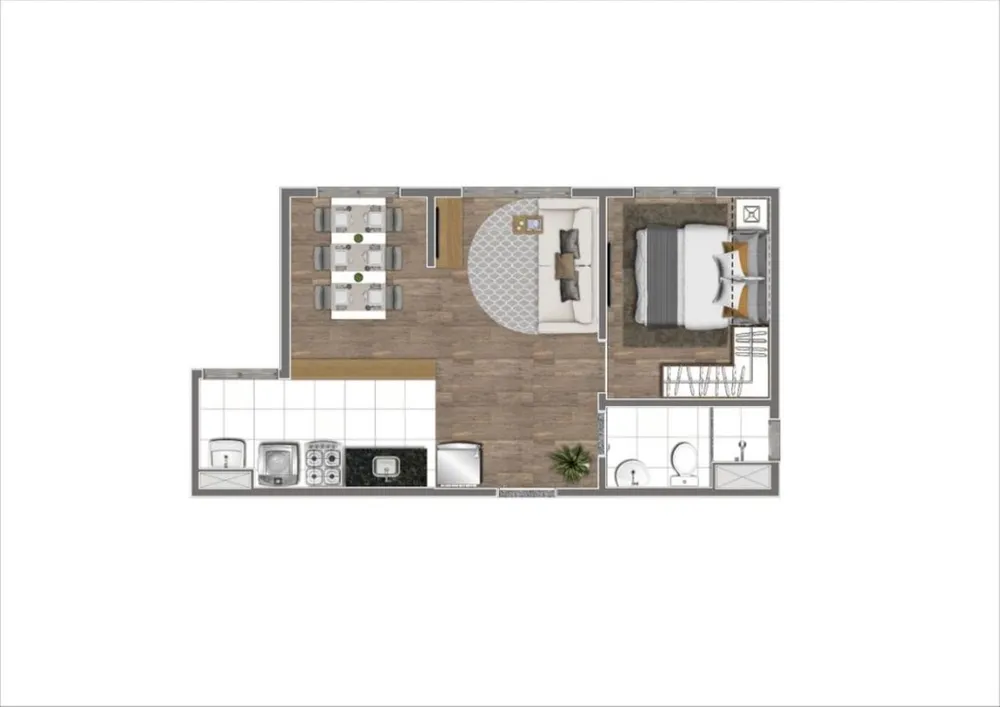 Apartamento, 2 quartos, 36 m² - Foto 3