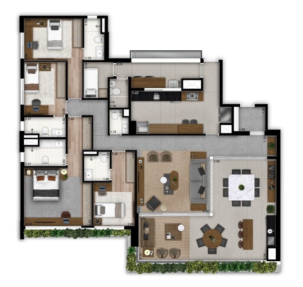 Apartamento, 4 quartos, 201 m² - Foto 8