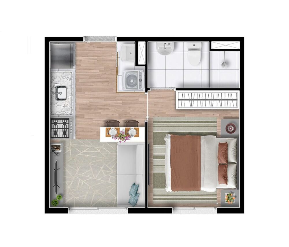 Apartamento, 2 quartos, 34 m² - Foto 10