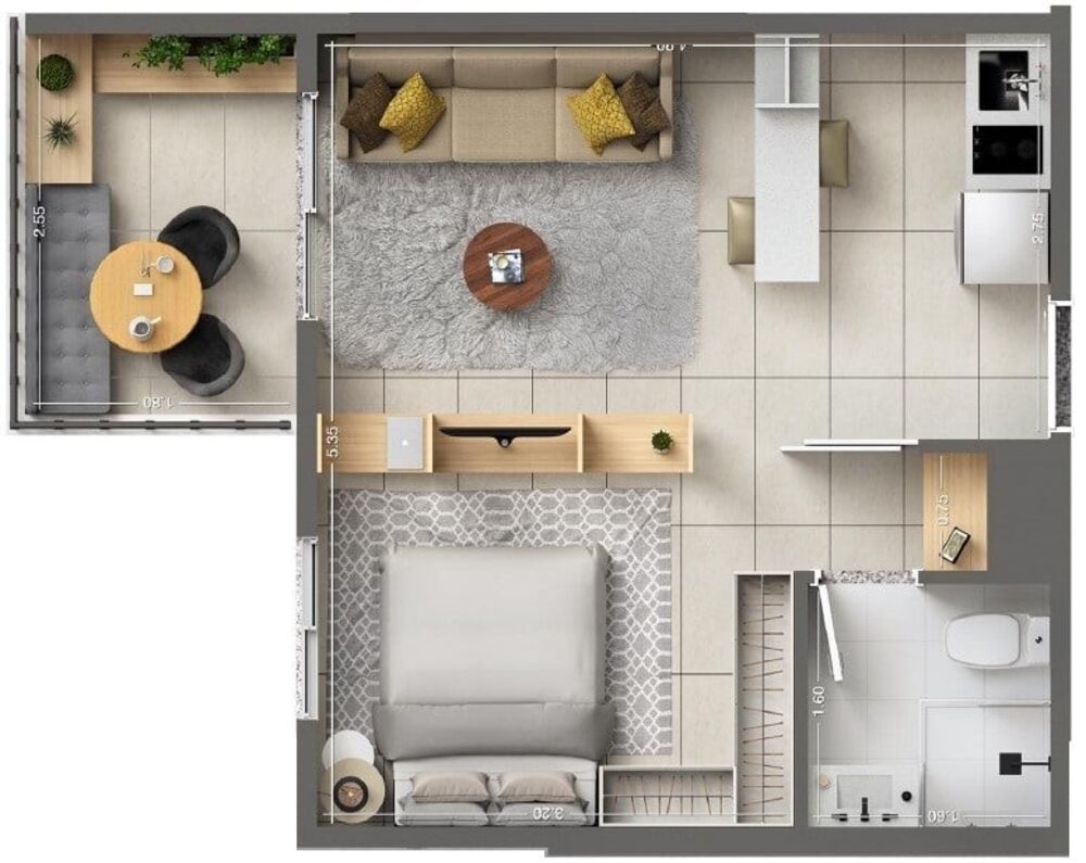 Apartamento, 2 quartos, 54 m² - Foto 16