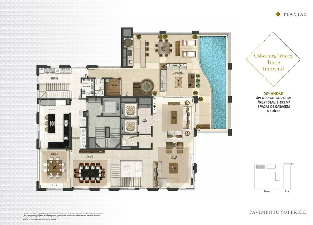 Apartamento, 5 quartos, 893 m² - Foto 1