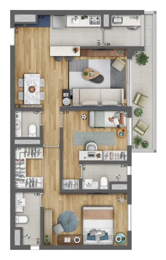 Apartamento, 2 quartos, 81 m² - Foto 14