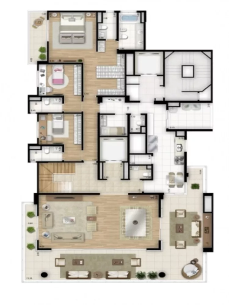 Apartamento à venda com 4 quartos, 283m² - Foto 3