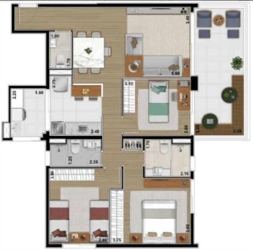 Apartamento, 3 quartos, 213 m² - Foto 11