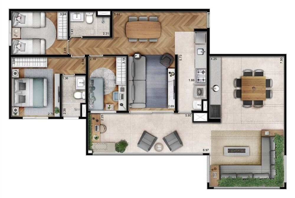 Cobertura, 3 quartos, 122 m² - Foto 20