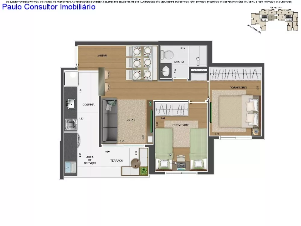 Apartamento à venda com 2 quartos, 60m² - Foto 16