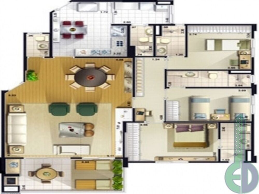 Apartamento, 3 quartos, 133 m² - Foto 2