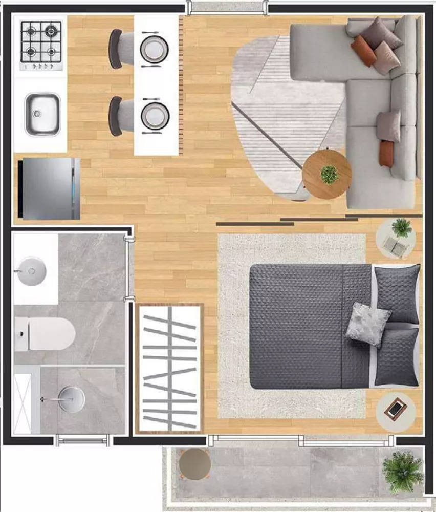 Apartamento, 3 quartos, 53 m² - Foto 12