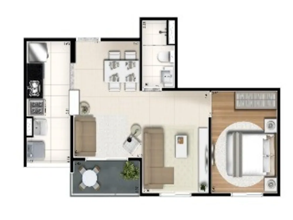 Apartamento, 3 quartos, 59 m² - Foto 3