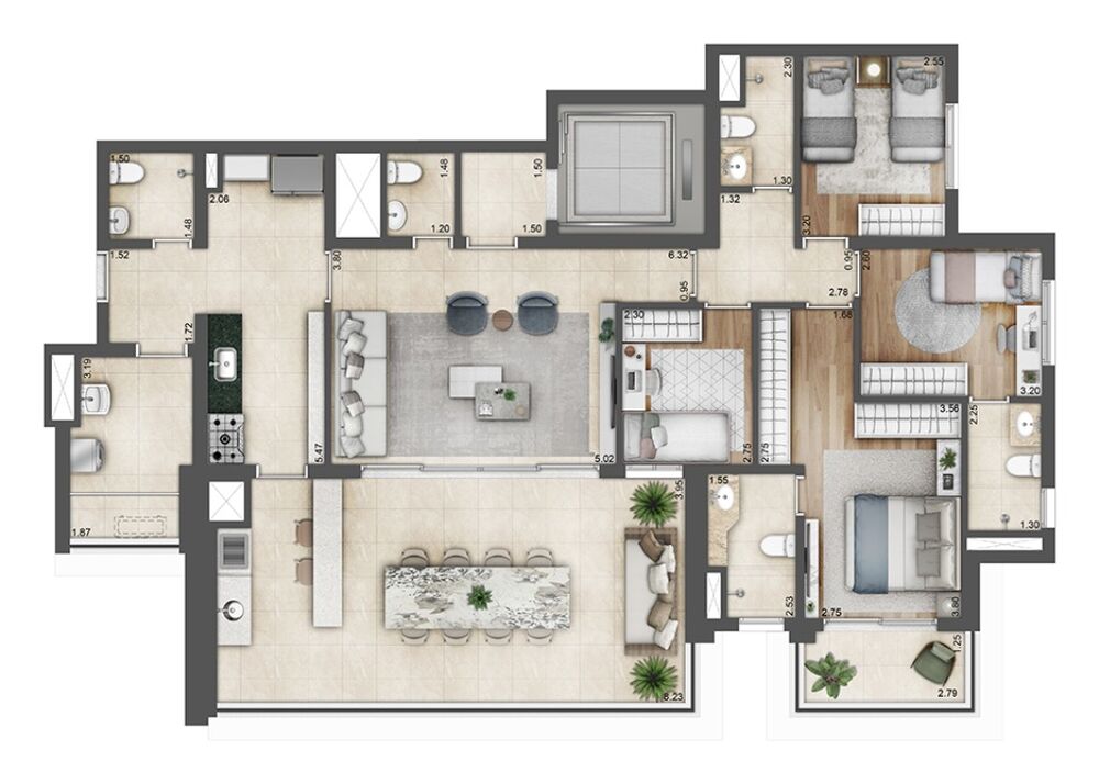 Apartamento, 3 quartos, 159 m² - Foto 4
