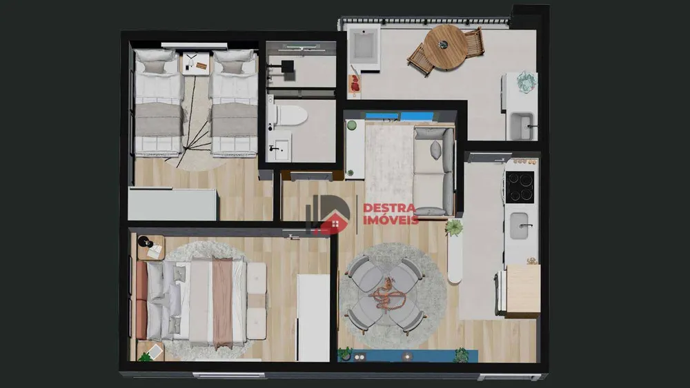 Apartamento, 1 quarto, 39 m² - Foto 4