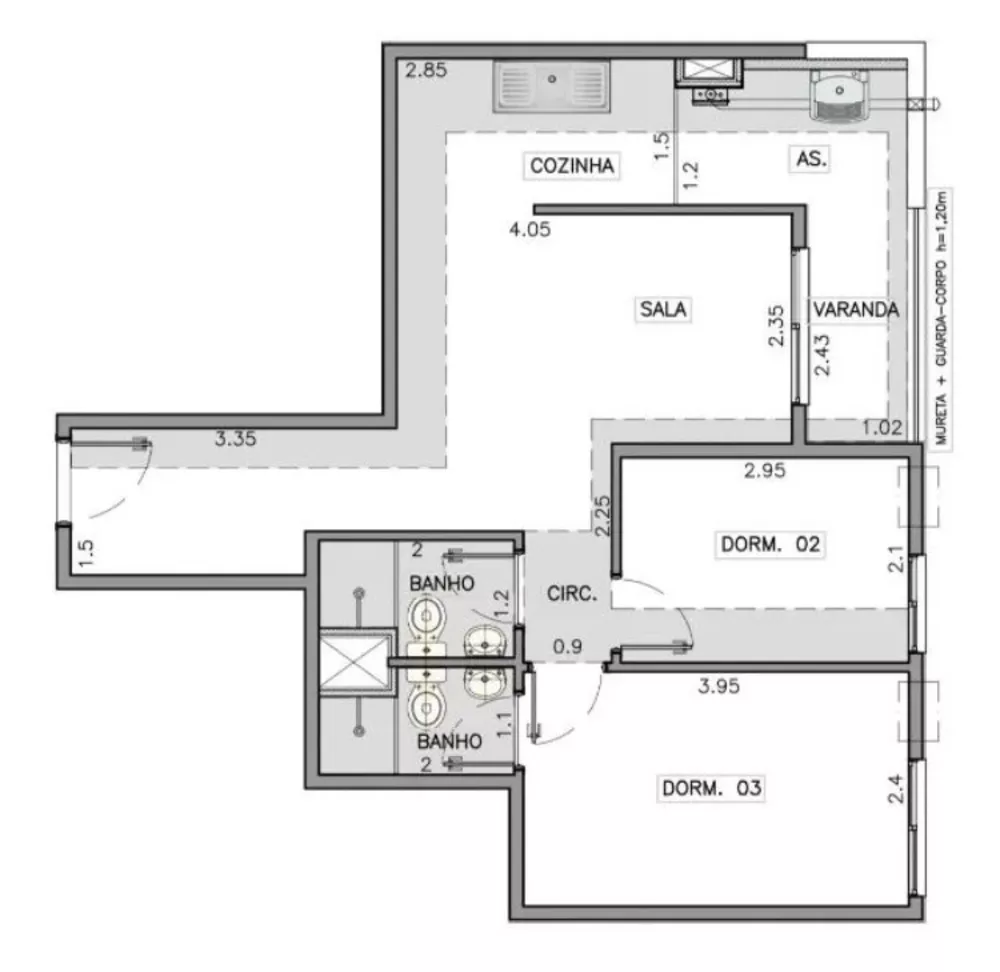 Apartamento, 2 quartos - Foto 14