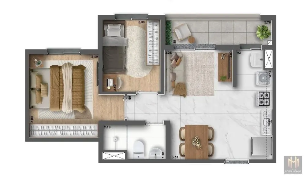 Apartamento, 2 quartos, 40 m² - Foto 6