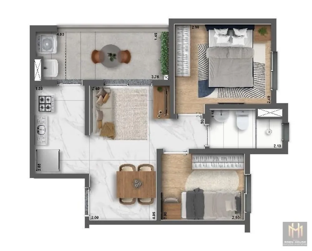 Apartamento, 2 quartos, 40 m² - Foto 5