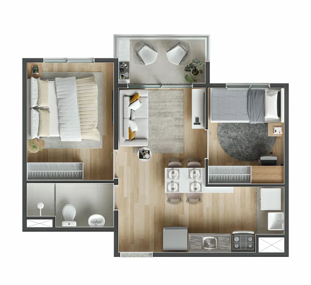 Apartamento, 2 quartos, 39 m² - Foto 15