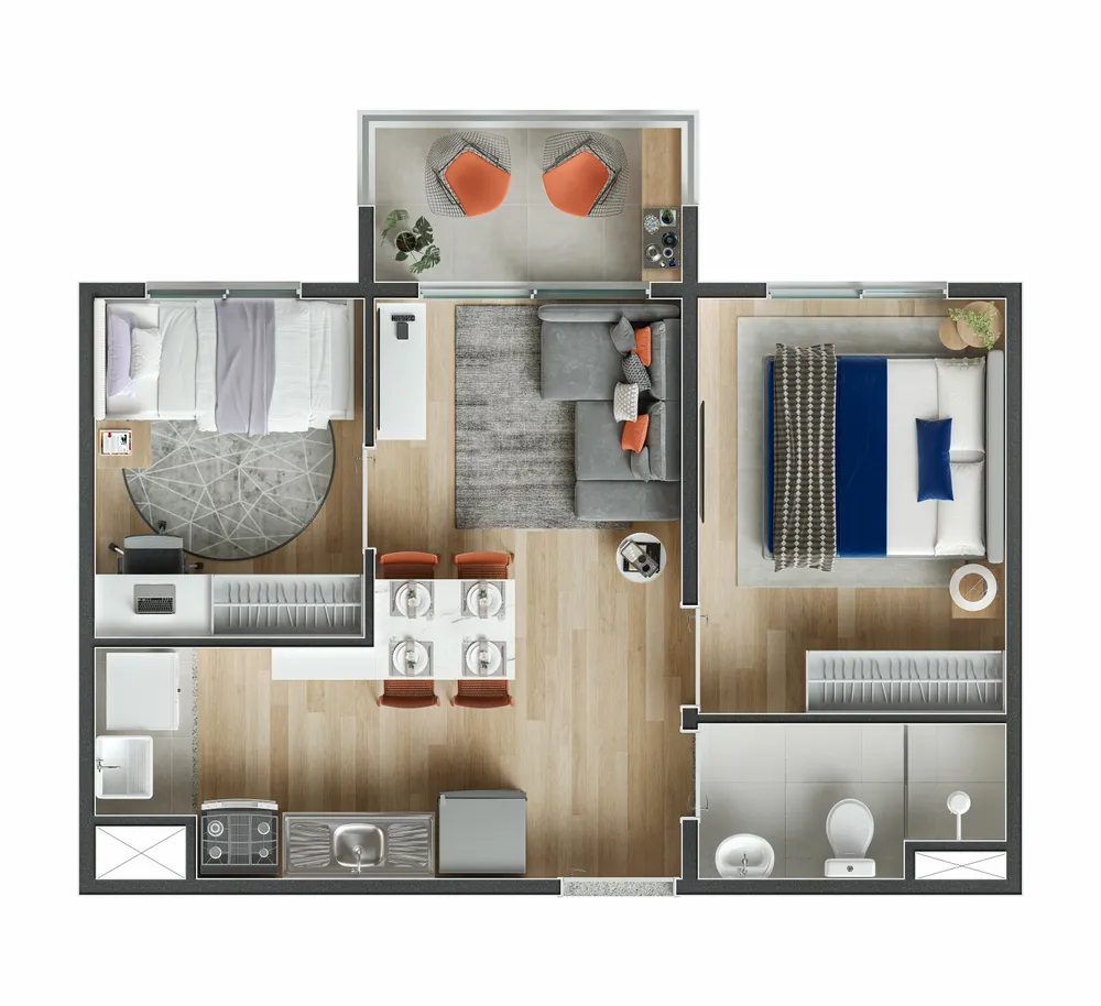 Apartamento, 2 quartos, 39 m² - Foto 13