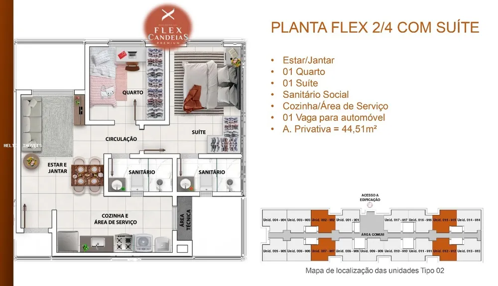 Apartamento, 2 quartos, 42 m² - Foto 11