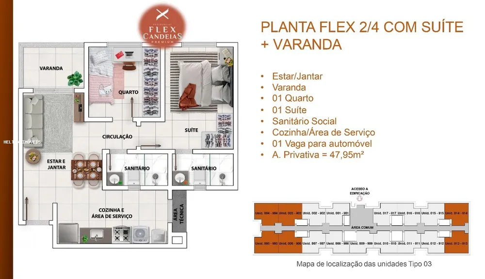 Apartamento, 2 quartos, 42 m² - Foto 1