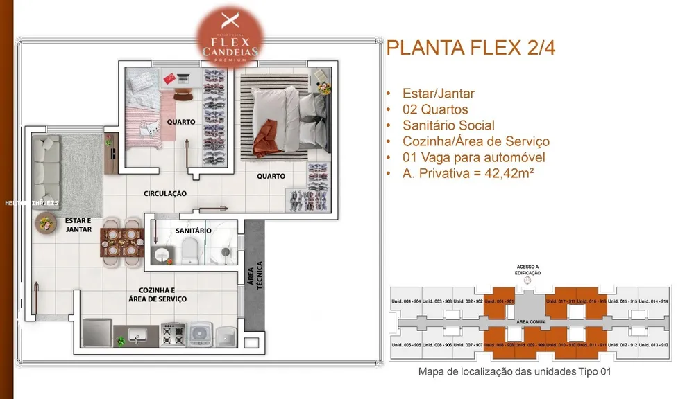 Apartamento, 2 quartos, 42 m² - Foto 10
