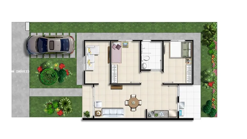 Casa de Condomínio, 2 quartos - Foto 3