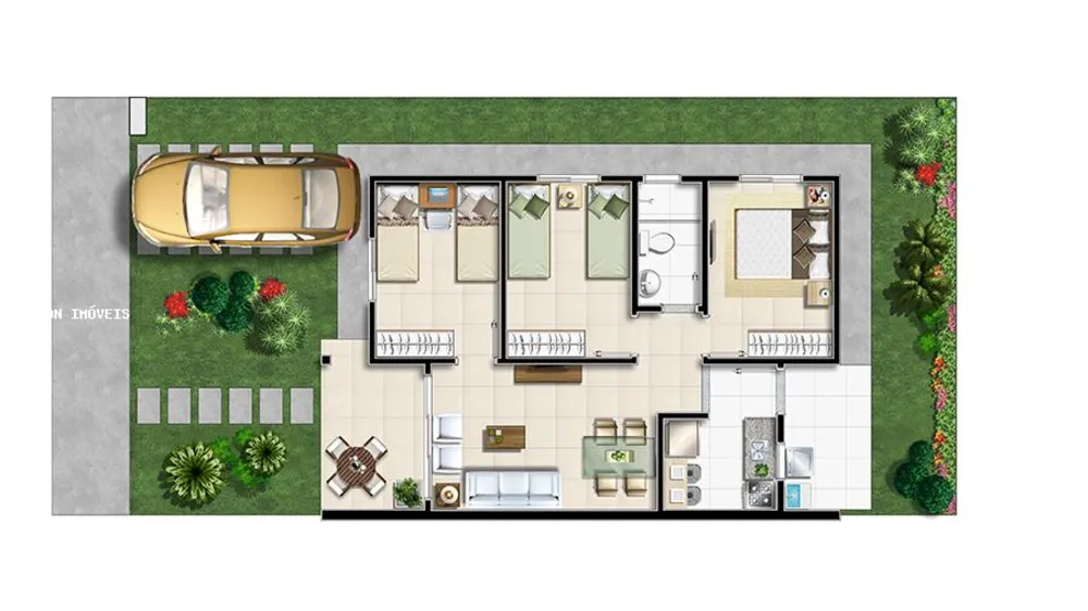 Casa de Condomínio, 2 quartos - Foto 4