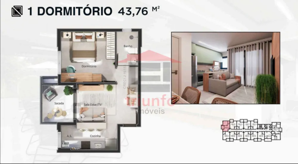Apartamento, 2 quartos - Foto 3