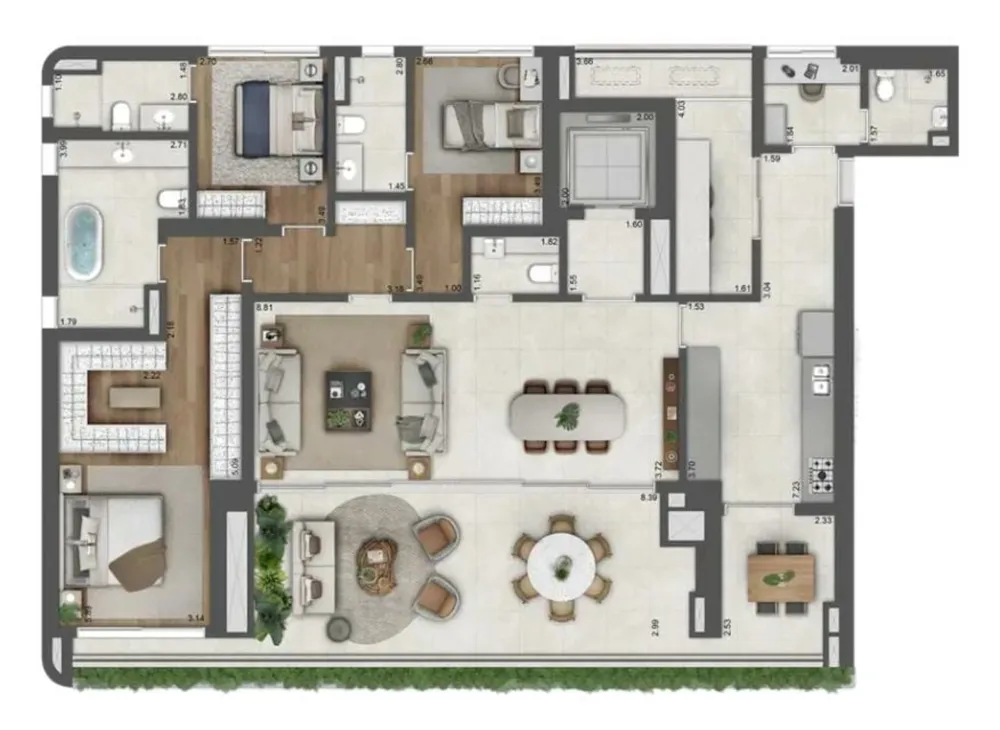Apartamento, 3 quartos, 181 m² - Foto 3