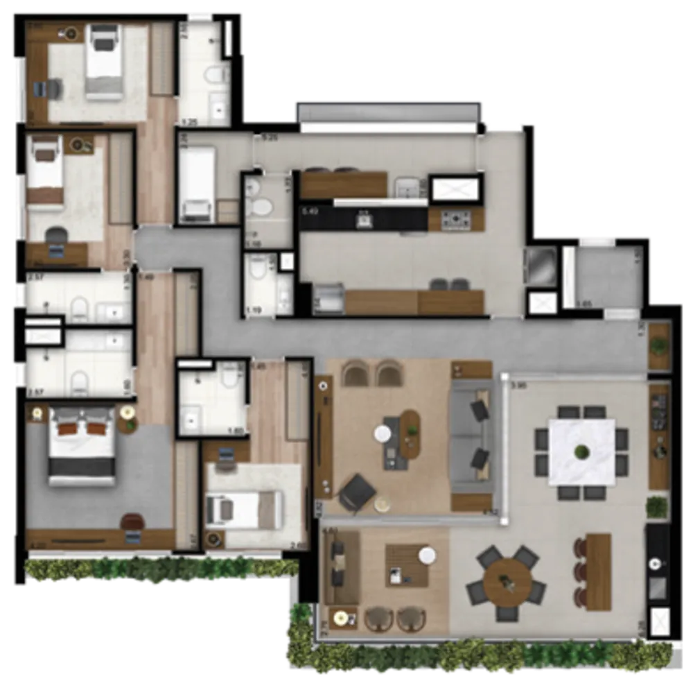 Apartamento, 4 quartos, 201 m² - Foto 5