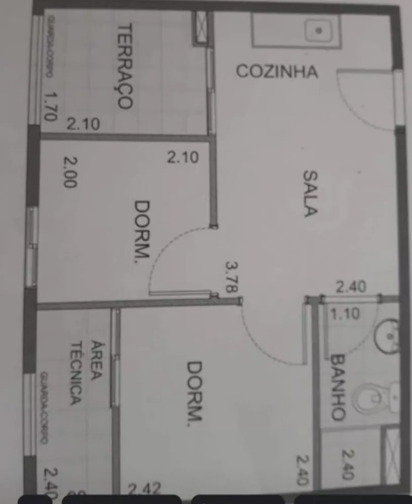 Apartamento à venda com 2 quartos, 31m² - Foto 4