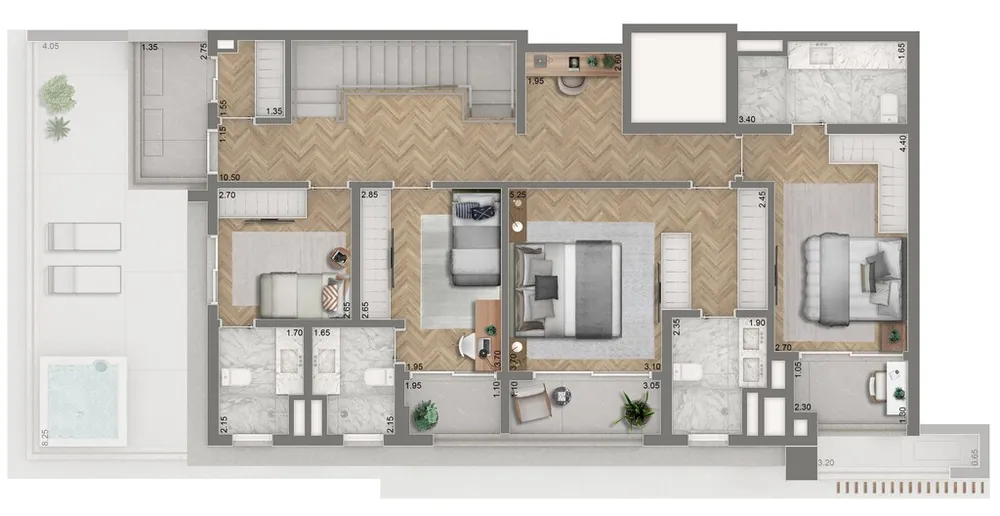 Cobertura, 3 quartos, 246 m² - Foto 8