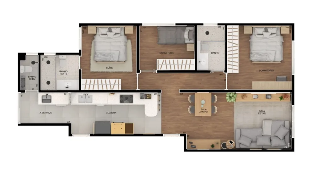 Apartamento, 3 quartos, 95 m² - Foto 3
