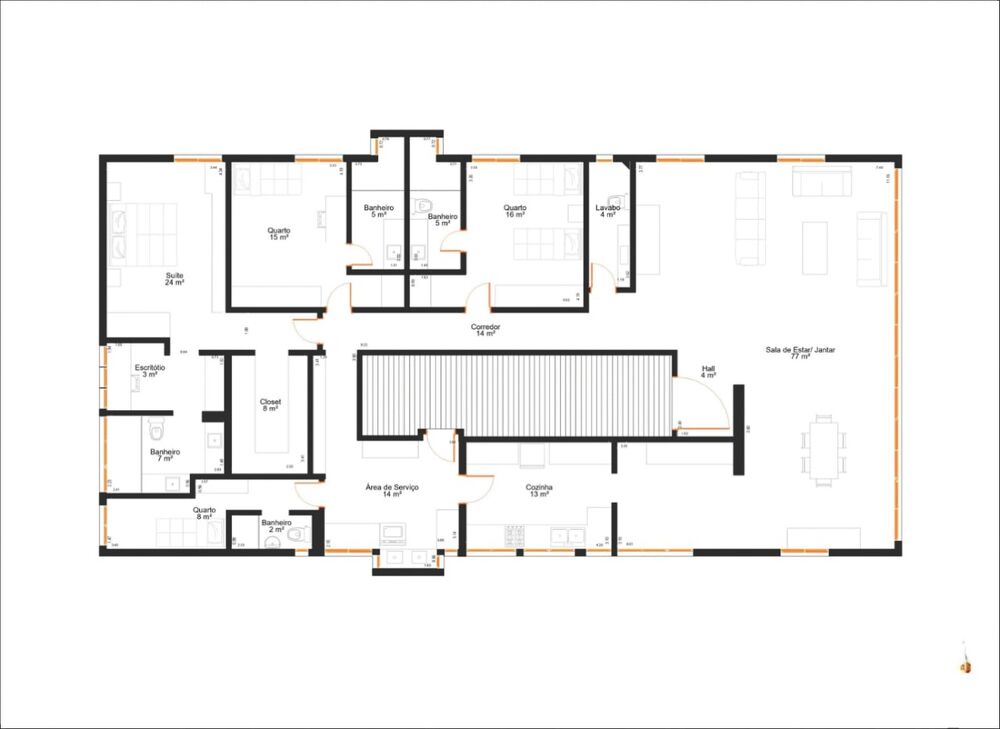 Apartamento, 3 quartos, 226 m² - Foto 2