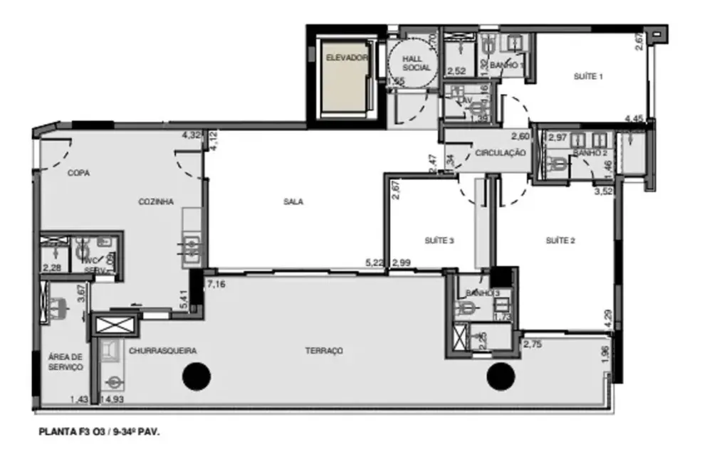 Apartamento, 3 quartos, 180 m² - Foto 2
