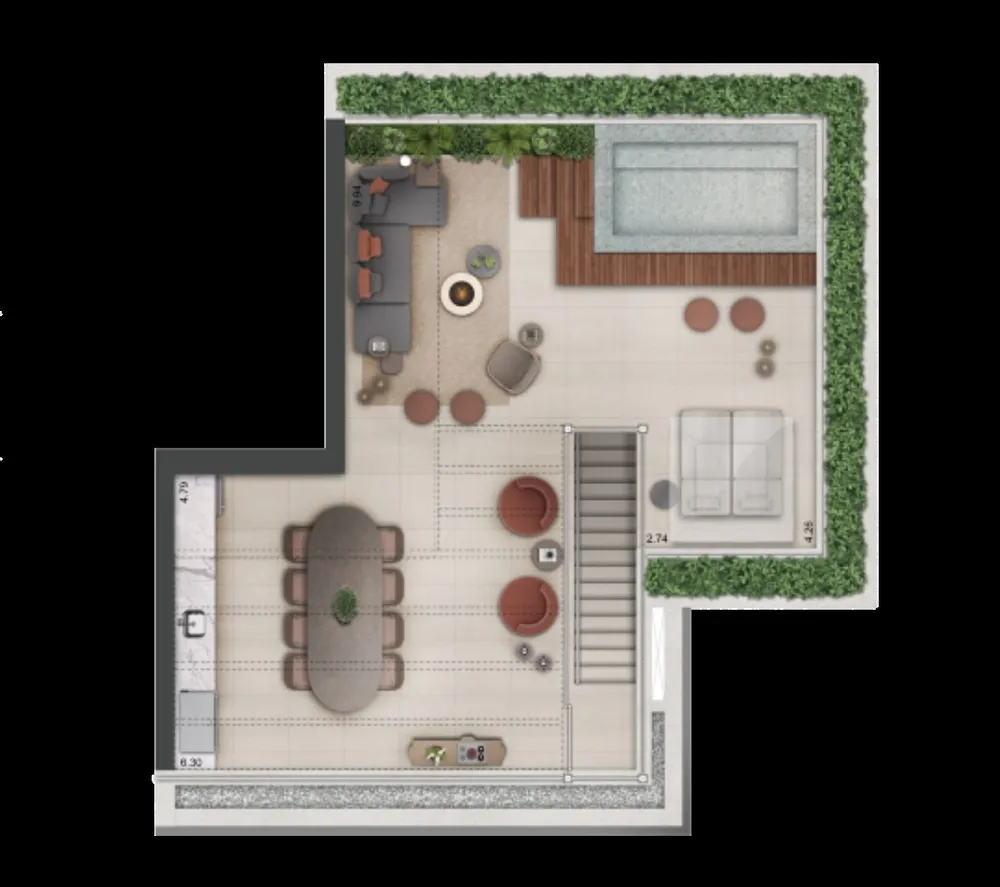 Cobertura, 3 quartos, 221 m² - Foto 12